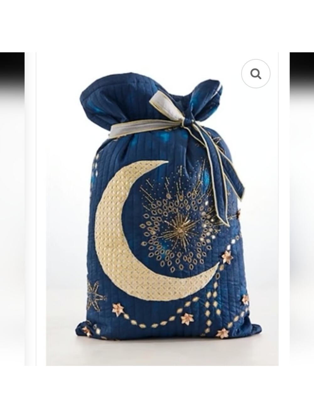 New Free People FP One Perfect Present Gift Sack Blue Moon 18x28